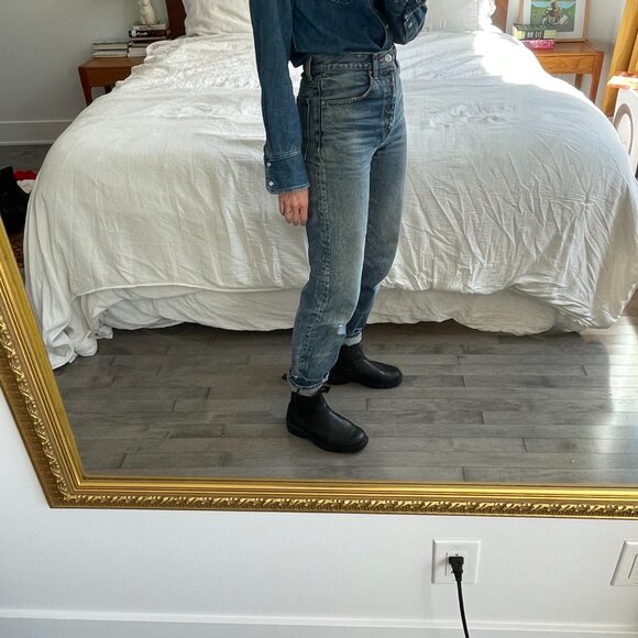 Blundstone Women's Chisel Toe Black Boots Sz 7 - Picture 5 of 6